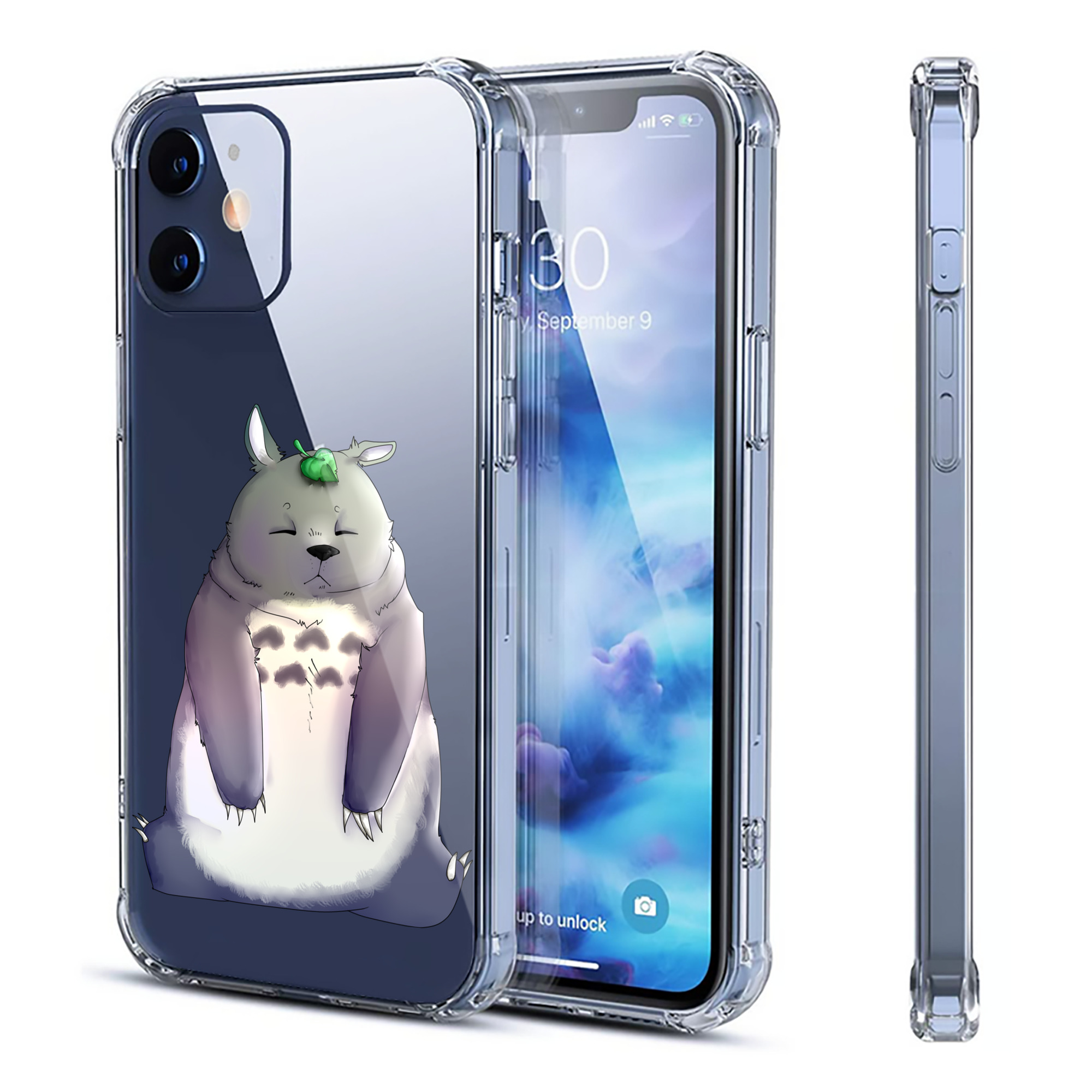 （画像用） となりのトトロ 草壁メイ 草壁サツキ My Neighbor Totoro Satsuki Kusakabe Mei Kusakabe 【iPhone 12シリーズ対応】透明スマホケース（クリアソフトケース）